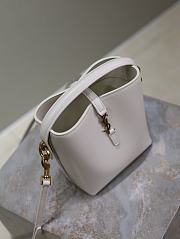 Okify YSL Le 37 Mini White Bucket Bag 15x13x6cm - 2