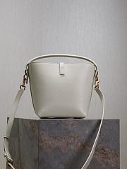 Okify YSL Le 37 Small White Bucket Bag 17×20×13cm - 3