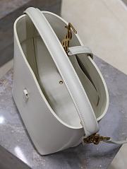 Okify YSL Le 37 Small White Bucket Bag 17×20×13cm - 2