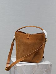 Okify YSL LE 5 A 7 Brown Sueda Bucket Bag 26×20×12cm - 4