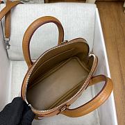 Okify Hermes Brown Bolide 1923 mini Pique-Colle bag 18.5 x 14.5 x 7.3 cm - 4