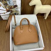 Okify Hermes Mini Bolide Evercolor Caramel Gold Hardware 20x15x8cm - 1