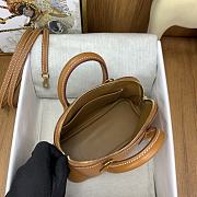 Okify Hermes Mini Bolide Evercolor Caramel Gold Hardware 20x15x8cm - 4