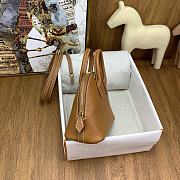 Okify Hermes Mini Bolide Evercolor Caramel Gold Hardware 20x15x8cm - 3