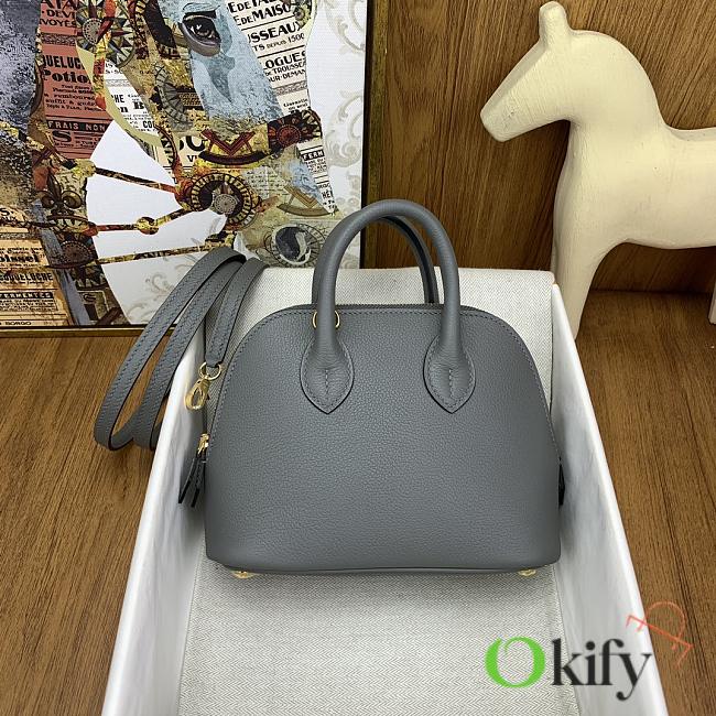 Okify Hermes Mini Bolide Evercolor Gray/Grey 20x15x8cm - 1