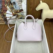 Okify Hermes Mini Bolide Evercolor Light Pink With Inner Brown 20x15x8cm - 1