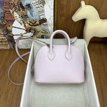 Okify Hermes Mini Bolide Evercolor Light Pink With Inner Brown 20x15x8cm