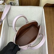 Okify Hermes Mini Bolide Evercolor Light Pink With Inner Brown 20x15x8cm - 5