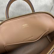 Okify Hermes Mini Bolide Evercolor Light Brown With Gold Hardware 20x15x8cm - 3