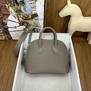 Okify Hermes Mini Bolide Evercolor Light Gray With Gold Hardware 20x15x8cm - 1