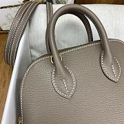 Okify Hermes Mini Bolide Evercolor Light Gray With Gold Hardware 20x15x8cm - 3