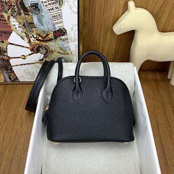 Okify Hermes Mini Bolide Evercolor Black With Gold Hardware 20x15x8cm