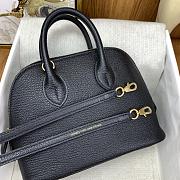 Okify Hermes Mini Bolide Evercolor Black With Gold Hardware 20x15x8cm - 2