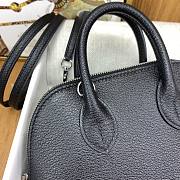 Okify Hermes Mini Bolide Evercolor Black With Silver Hardware 20x15x8cm - 2