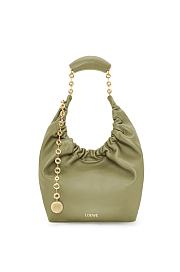 Okify Loewe Small Squeeze Bag in Mellow Nappa Lambskin Eucalyptus Green 29x24x10.5 cm - 1