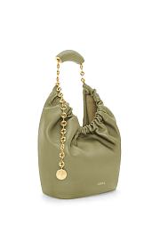 Okify Loewe Small Squeeze Bag in Mellow Nappa Lambskin Eucalyptus Green 29x24x10.5 cm - 4