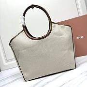 Okify MiuMiu Isetan Canvas Tote Bag 38x16x30cm - 3