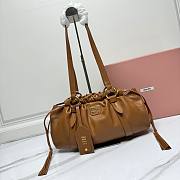 Okify MiuMiu Joie Nappa Light Brown Leather Bag 40x22x10.5 cm - 1