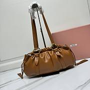 Okify MiuMiu Joie Nappa Light Brown Leather Bag 40x22x10.5 cm - 5