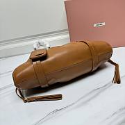 Okify MiuMiu Joie Nappa Light Brown Leather Bag 40x22x10.5 cm - 4