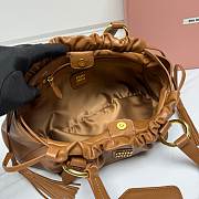 Okify MiuMiu Joie Nappa Light Brown Leather Bag 40x22x10.5 cm - 2