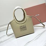 Okify MiuMiu IVY White Leather Bag 22x14x11cm - 1