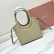 Okify MiuMiu IVY White Leather Bag 22x14x11cm - 3