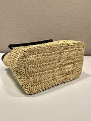 Okify Prada Small crochet and leather tote bag 26x25x14cm - 3