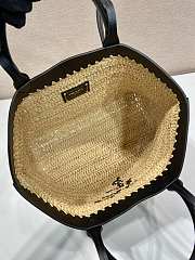 Okify Prada Medium crochet and leather tote bag 32x29x16cm - 2