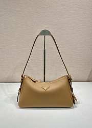 Okify Prada Aimée caramel leather shoulder bag 31x18x10cm - 1