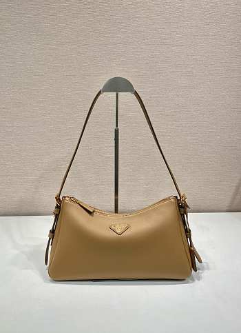 Okify Prada Aimée caramel leather shoulder bag 31x18x10cm