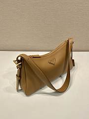 Okify Prada Aimée caramel leather shoulder bag 31x18x10cm - 3