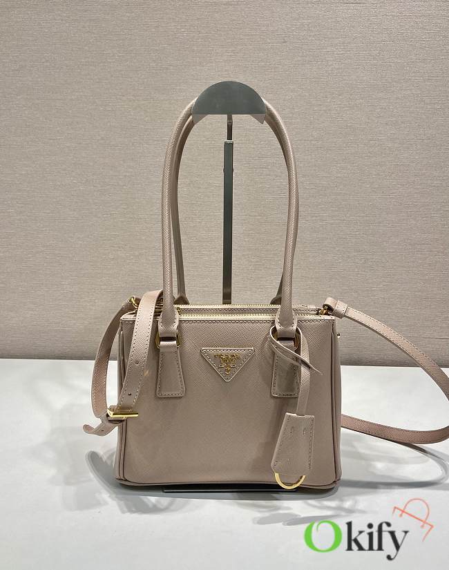 Okify Prada Galleria Saffiano leather mini light pink bag 20x13.5x9.5cm - 1