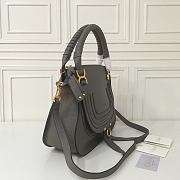 Okify Chloe Large Marcie bag in Grey/Gray Grained Leather 36x12x28cm - 2