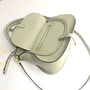 Okify Chloe Large Marcie bag in Matcha Green Grained Leather 36x12x28cm - 4