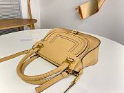 Okify Chloe Large Marcie bag in Milk Tea Grained Leather 36x12x28cm - 5