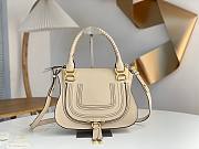 Okify Chloe Medium Marcie bag in Cream Grained Leather 30x23x10cm - 1