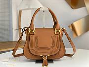 Okify Chloe Medium Marcie bag in Caramel Grained Leather 30x23x10cm - 1