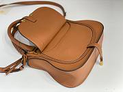 Okify Chloe Medium Marcie bag in Caramel Grained Leather 30x23x10cm - 5