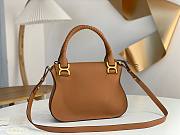 Okify Chloe Medium Marcie bag in Caramel Grained Leather 30x23x10cm - 2