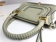 Okify Chloe Medium Marcie bag in Matcha Green Grained Leather 30x23x10cm - 4