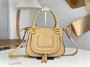 Okify Chloe Medium Marcie bag in Milk Tea Grained Leather 30x23x10cm - 1