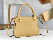 Okify Chloe Medium Marcie bag in Milk Tea Grained Leather 30x23x10cm - 5