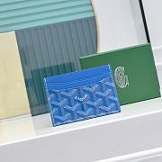 Okify Goyard Blue Saint-Sulpice Card Wallet 10.5x8cm - 1