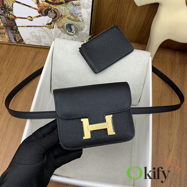 Okify Hermes Constance Mini Black 89 Epsom 18.5x15x4.5cm - 1