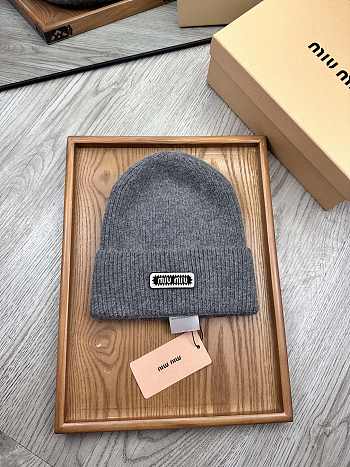 Okify MiuMiu Wool Beanie Grey/Gray Hat