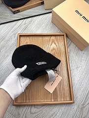 Okify MiuMiu Wool Beanie Black Hat - 2