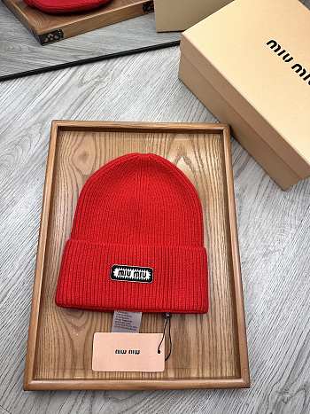 Okify MiuMiu Wool Beanie Red Hat