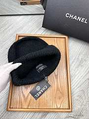 Okify Chanel Wool Beanie Black Hat - 4