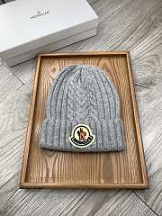 Okify Moncler Wool Beanie Grey/Gray Hat - 1